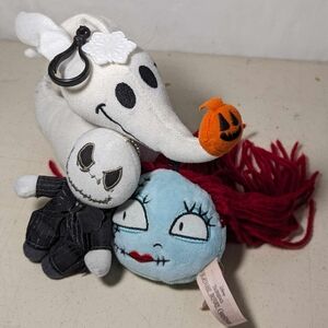 Disney Nightmare Before Christmas Plush Keychains